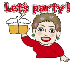 Cute and Sexy Osaka Mrs English version sticker #6936357