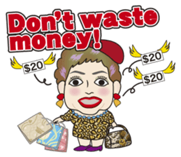 Cute and Sexy Osaka Mrs English version sticker #6936359