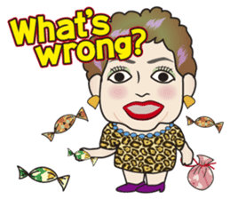 Cute and Sexy Osaka Mrs English version sticker #6936364