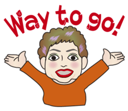 Cute and Sexy Osaka Mrs English version sticker #6936365