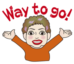 Cute and Sexy Osaka Mrs English version sticker #6936365