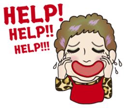 Cute and Sexy Osaka Mrs English version sticker #6936366