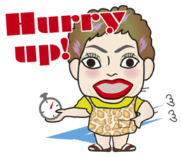 Cute and Sexy Osaka Mrs English version sticker #6936367