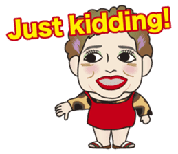 Cute and Sexy Osaka Mrs English version sticker #6936368