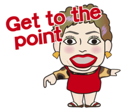 Cute and Sexy Osaka Mrs English version sticker #6936369