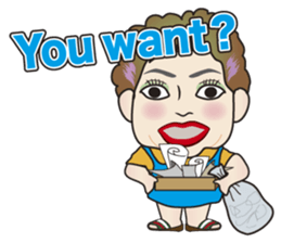 Cute and Sexy Osaka Mrs English version sticker #6936372