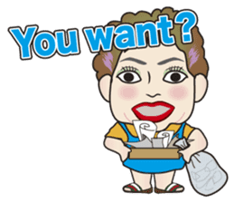 Cute and Sexy Osaka Mrs English version sticker #6936372