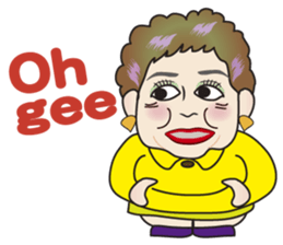 Cute and Sexy Osaka Mrs English version sticker #6936373
