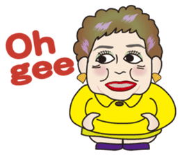 Cute and Sexy Osaka Mrs English version sticker #6936373