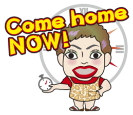 Cute and Sexy Osaka Mrs English version sticker #6936375