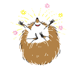 busakawa Hedgehog sticker #6936401