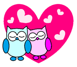Miss Colorful Owl (English Version) sticker #6936548