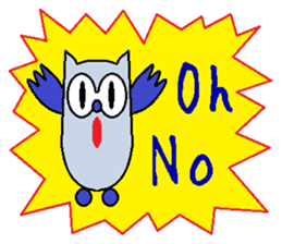 Miss Colorful Owl (English Version) sticker #6936567