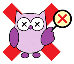 Miss Colorful Owl (English Version) sticker #6936571