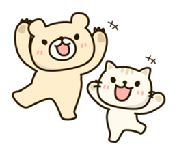 Frends Bear & Cat sticker #6937081