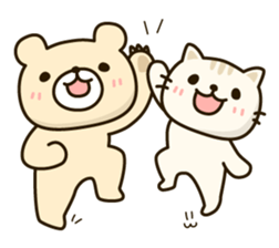 Frends Bear & Cat sticker #6937082