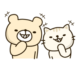 Frends Bear & Cat sticker #6937089