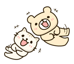Frends Bear & Cat sticker #6937095