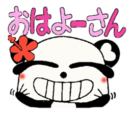Damper of Hawaii love Panda Kansai grow sticker #6937136