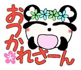 Damper of Hawaii love Panda Kansai grow sticker #6937137