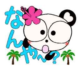 Damper of Hawaii love Panda Kansai grow sticker #6937140