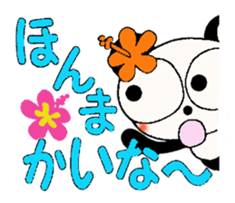 Damper of Hawaii love Panda Kansai grow sticker #6937143