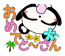 Damper of Hawaii love Panda Kansai grow sticker #6937171