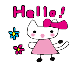 The cat called "Mi-chan" sticker #6937497