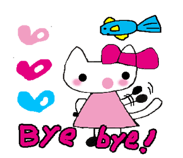 The cat called "Mi-chan" sticker #6937498