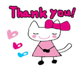 The cat called "Mi-chan" sticker #6937499