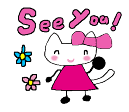 The cat called "Mi-chan" sticker #6937500