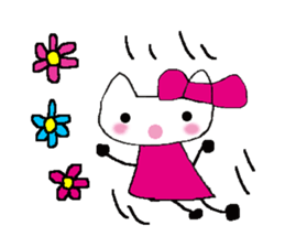 The cat called "Mi-chan" sticker #6937525