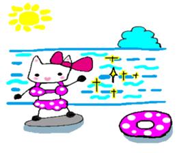 The cat called "Mi-chan" sticker #6937527