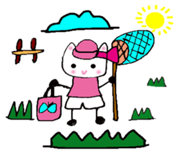 The cat called "Mi-chan" sticker #6937528