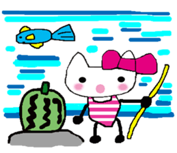 The cat called "Mi-chan" sticker #6937530