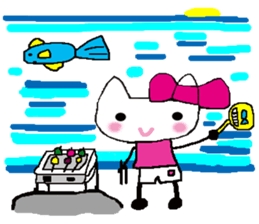 The cat called "Mi-chan" sticker #6937531