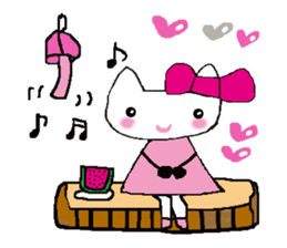 The cat called "Mi-chan" sticker #6937532