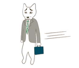 The daily life done freely of funny cat sticker #6937766