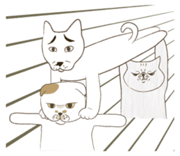 The daily life done freely of funny cat sticker #6937770