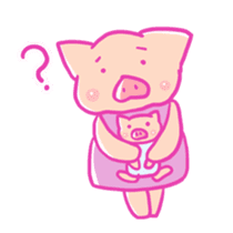 Boo -chan of pig sticker #6937954