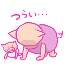 Boo -chan of pig sticker #6937955
