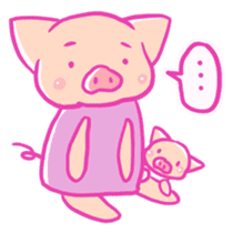 Boo -chan of pig sticker #6937956
