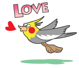 Funny Cockatiel_Normal Color sticker #6938219
