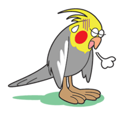 Funny Cockatiel_Normal Color sticker #6938225