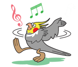 Funny Cockatiel_Normal Color sticker #6938233