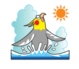 Funny Cockatiel_Normal Color sticker #6938245