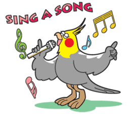 Funny Cockatiel_Normal Color sticker #6938246