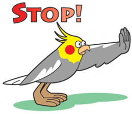 Funny Cockatiel_Normal Color sticker #6938248