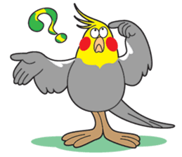 Funny Cockatiel_Normal Color sticker #6938249