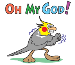 Funny Cockatiel_Normal Color sticker #6938252